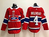Montreal Canadiens 4 Jean Beliveau Red Adidas Stitched Jersey,baseball caps,new era cap wholesale,wholesale hats